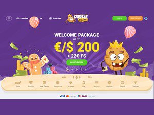 Cookie Casino website
