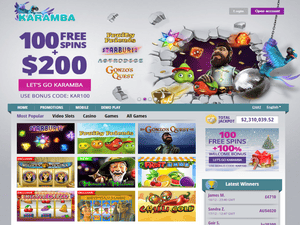 Karamba Casino website