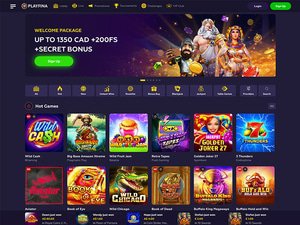 Playfina Casino website
