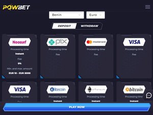 PowBet cashier